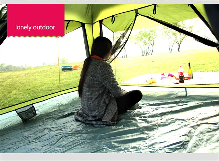 Cheap Goat Tents 1pcs Camping Tent 5 person Outdoor Equipment Single room Family Tourism Beach Tents Waterproof tent Tents 